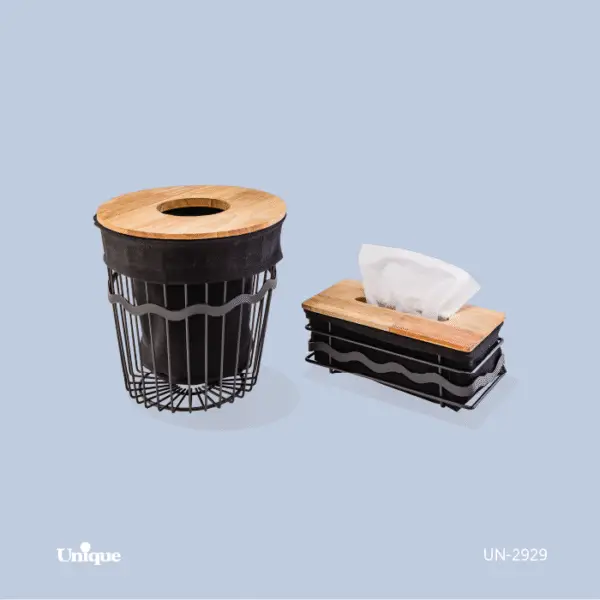 سطل وجای دستمال فلزی یونیکUN-2929