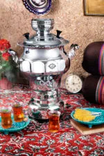 سماور گاز سوز نقشینه عالی نسب - 6 لیتری - تصویر 2