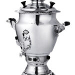 سماور گاز سوز گنجینه سیمین عالی نسب - 6 لیتری