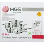 سرویس قابلمه استیل 12 پارچه ام جی اس مدل CWS5110 - Image 10