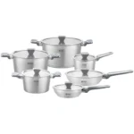 سرویس قابلمه استیل 12 پارچه ام جی اس مدل CWS5110