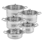 سرویس قابلمه استیل 10 پارچه ام جی اس مدل CWS2111