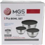 ست کاسه استیل درب دار ام جی اس کد BS4110 - Image 7