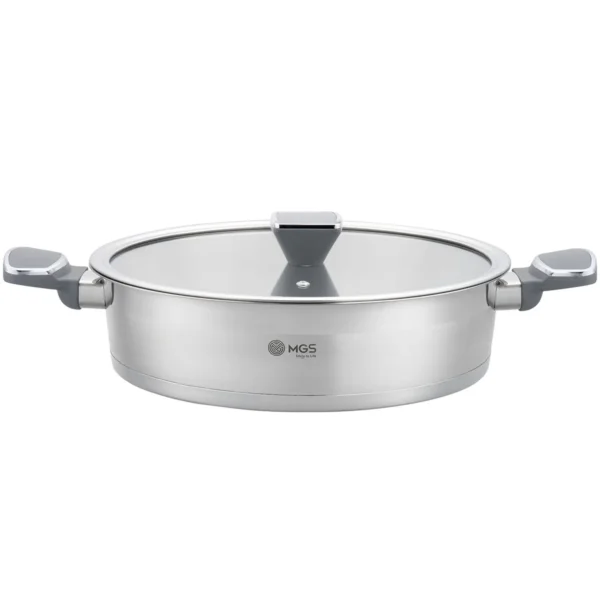 تابه استیل دو دسته ام جی اس سایز 30 مدل PS5132