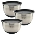 ست کاسه استیل درب دار ام جی اس کد BS4110