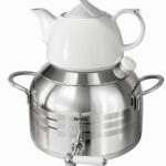 کتری قوری استیل منتیا مدل رز کد 1603