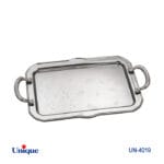 سینی استیل یک میل بدون پایه کوچک یونیک کد UN-4019