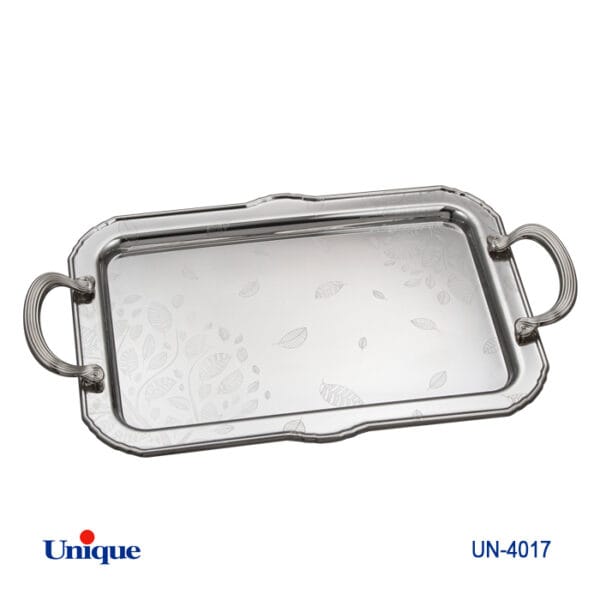 سینی استیل یک میل بدون پایه بزرگ یونیک کد UN-4017